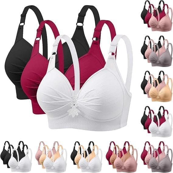 POIUIYQA 3er Pack BH Damen ohne Bügel Push Up – 50% Rabatt