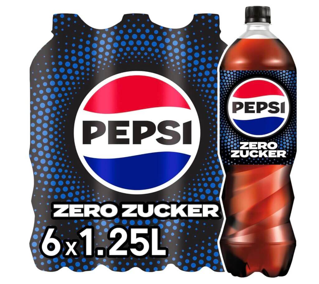 Pepsi Zero Zucker 6 x 1,25 L – 25% Rabatt