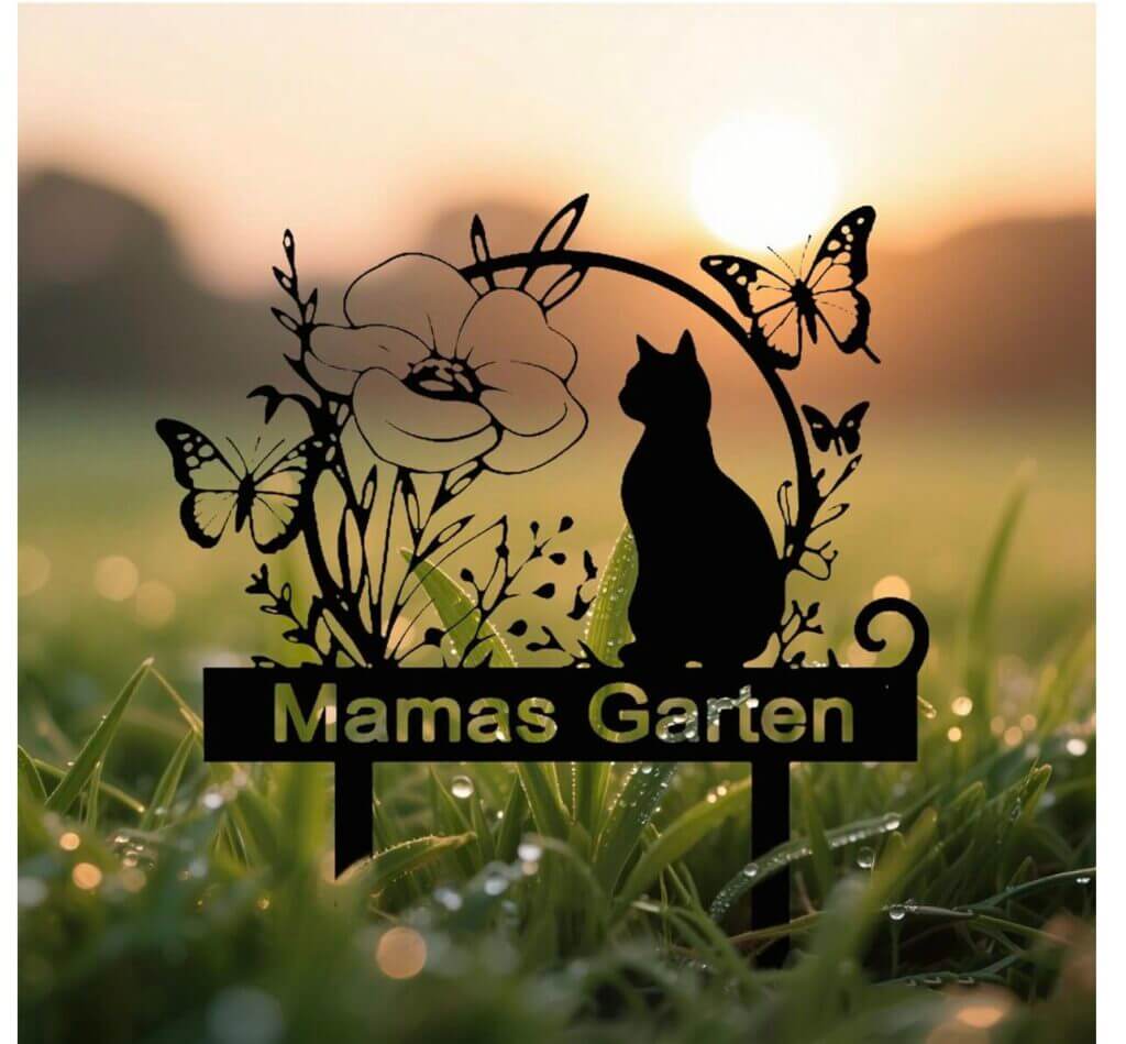 Personalisierbares Garten Metallschild – 50% Rabatt