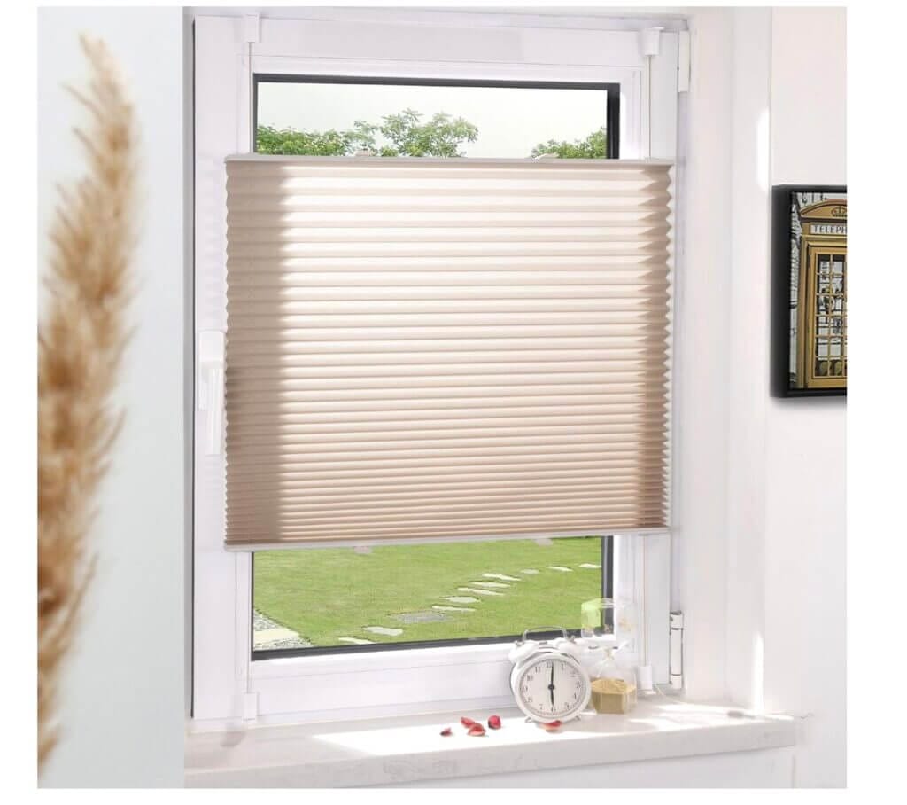 Plissee Klemmfix ohne Bohren (35 x 110 cm) – 25% Rabatt