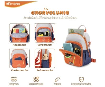 SKYSPER Kinderrucksack Details
