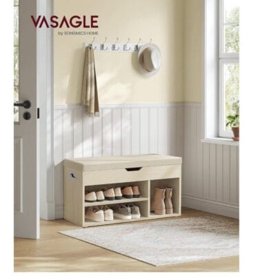 VASAGLE Schuhbank mit Sitzfläche - 45% Rabatt 5 Schuhbank im Wohnbereich