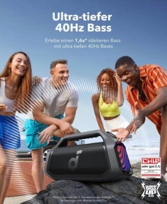 soundcore Boom 2 Plus Outdoor Lautsprecher - 29% Rabatt 5 Ultra-tiefer 40Hz Bass.png