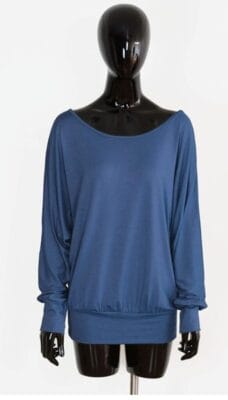 Van Der Rich ® Langarmshirt blau Tragebild