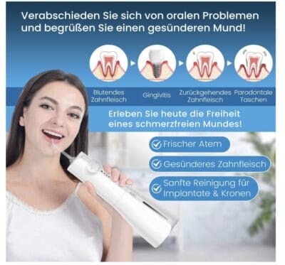 Kabellose Munddusche - 47% Rabatt 5 Vorteile einer Munddusche