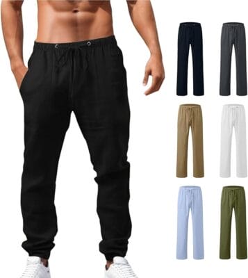 Leichte Herren-Leinenhose für Sommer und Freizeit
