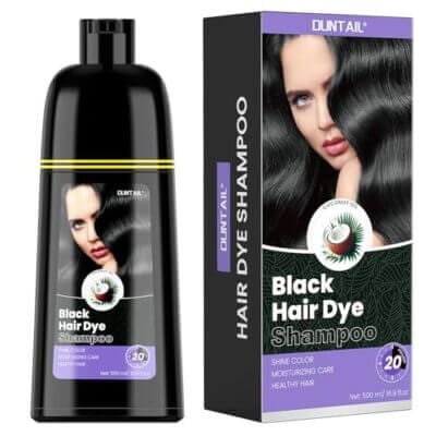 Schwarzes Haarfärbeshampoo 3 in 1