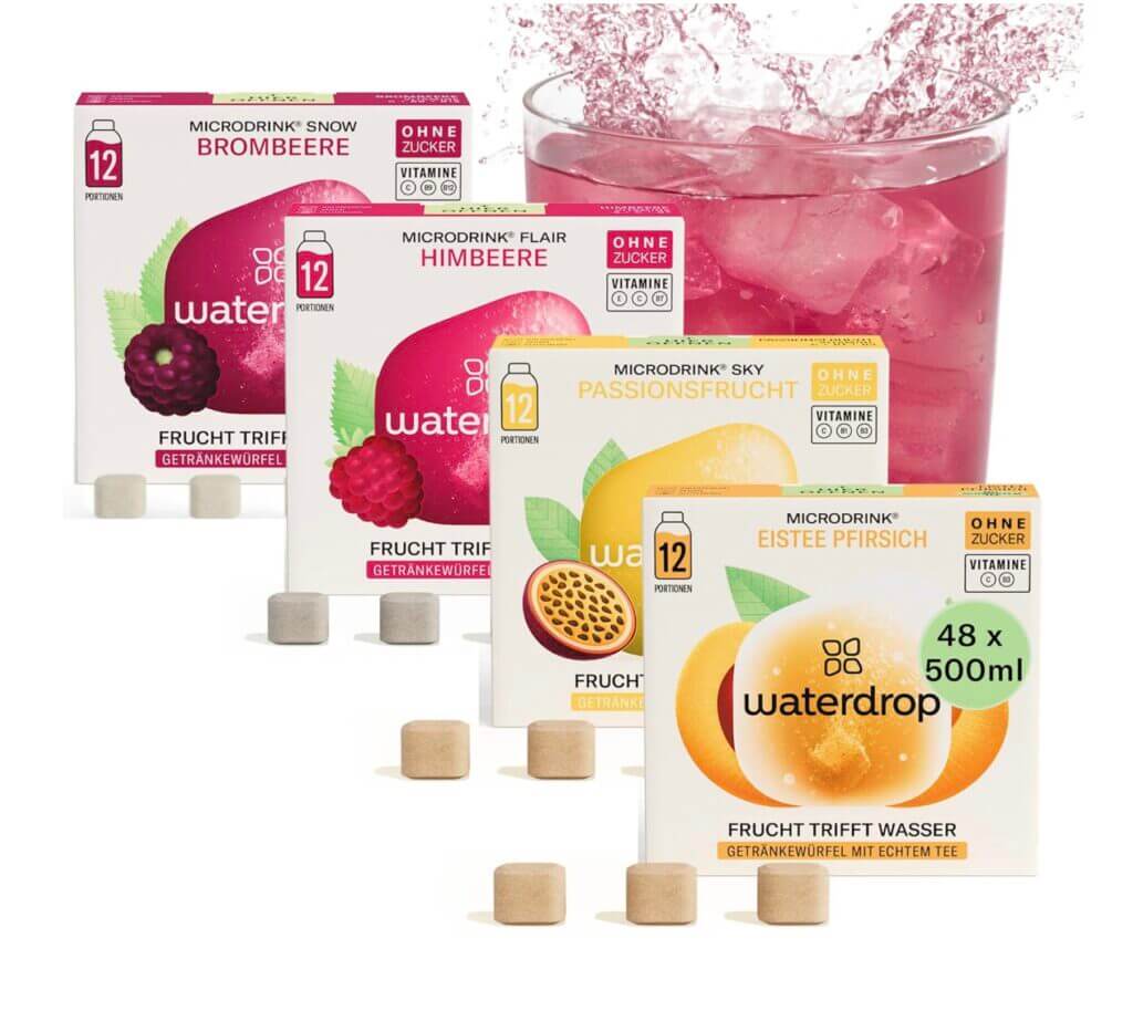 waterdrop® Microdrink Set 2 x 4 Packungen – 50% Rabatt