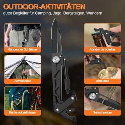 Kompakt, leicht und einfach am Gürtel oder Rucksack zu befestigen.