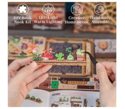 Cutefun Book Nook Kit Puppenhaus Aufbau 