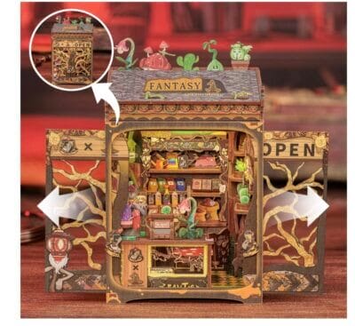 Cutefun Book Nook Kit Puppenhaus Details