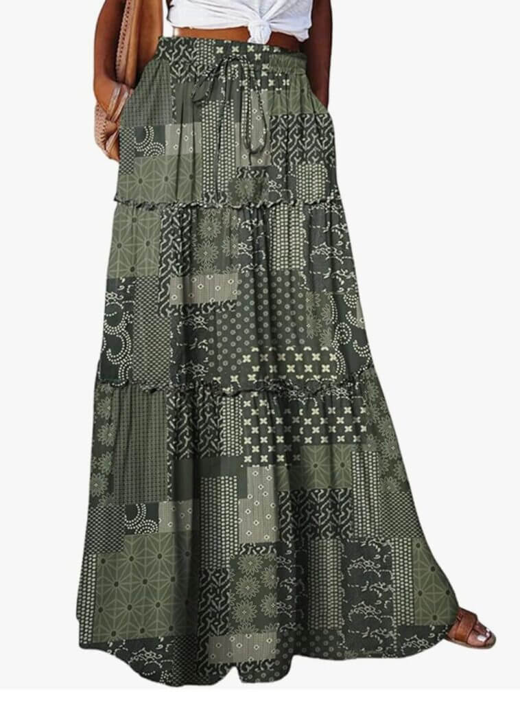 Damen Boho Maxrirock – 30% Rabatt