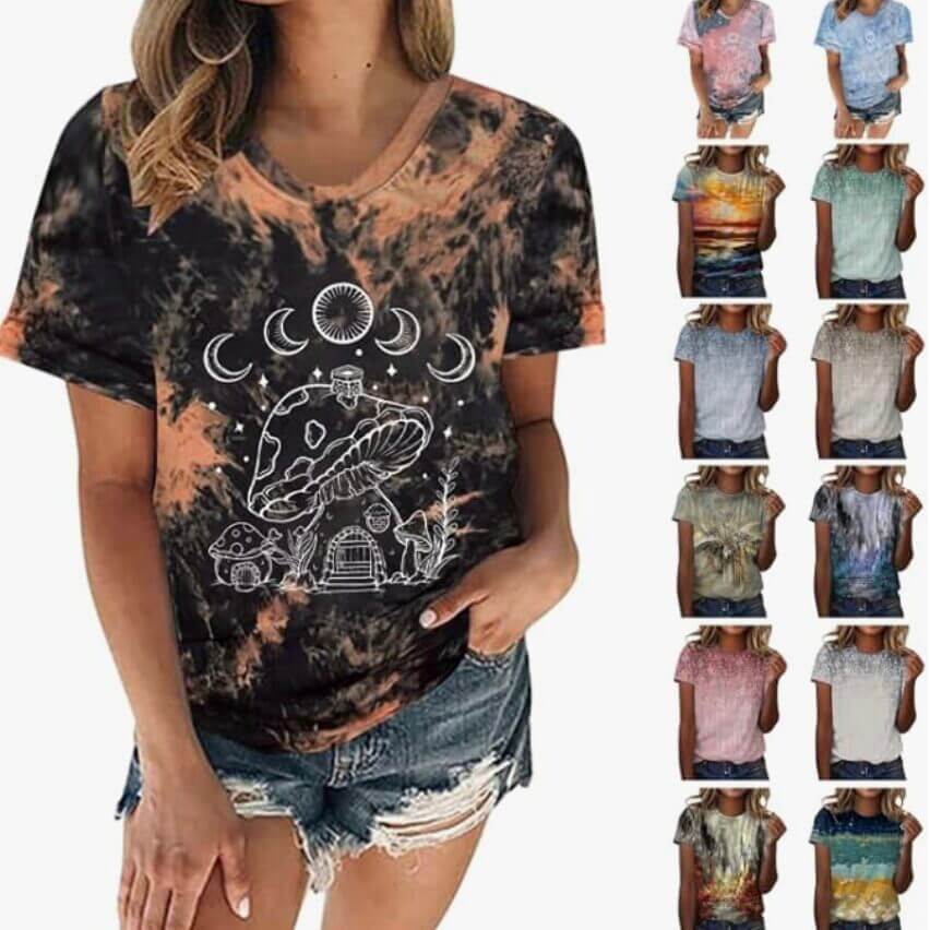 Damen T-Shirt mit tollen Designs – 50% Rabatt