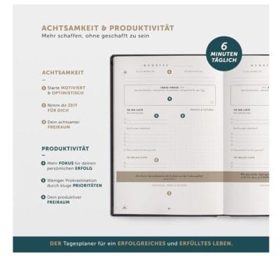 Das 6 Minuten Tagebuch Erfolgsjournal
