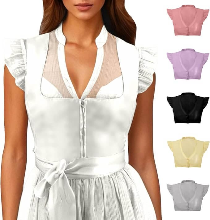 Dirndl Bluse Damen Flügelärmel – 50% Rabatt