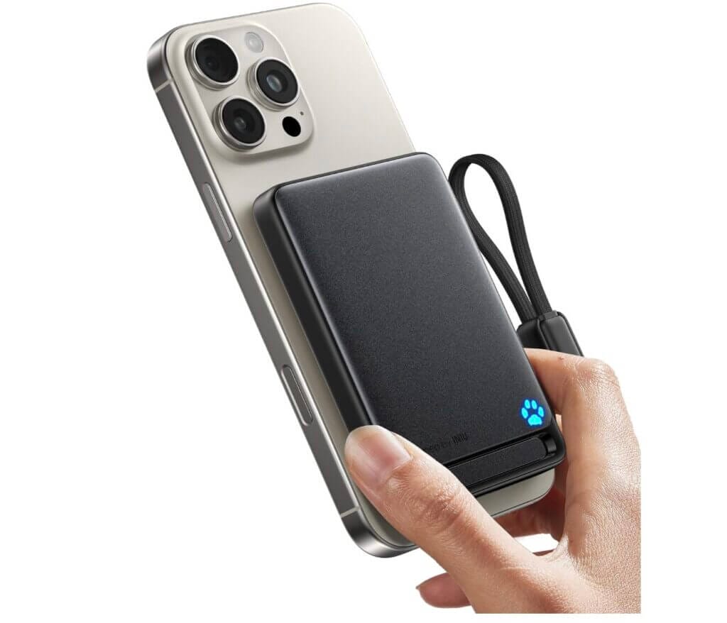 INIU Qi2-zertifizierte magnetische Powerbank mit 10.000 mAh – 57% Rabatt