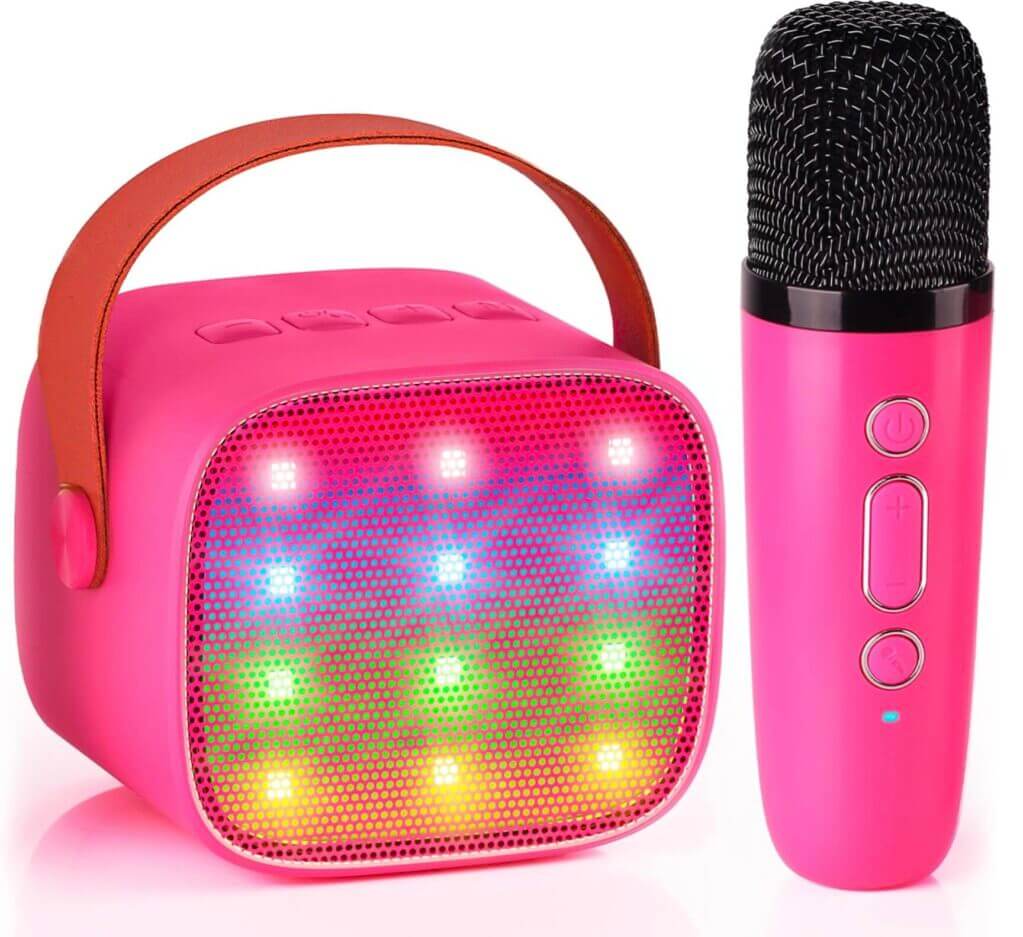 Kinder Karaoke Maschine in Magenta – 50% Rabatt