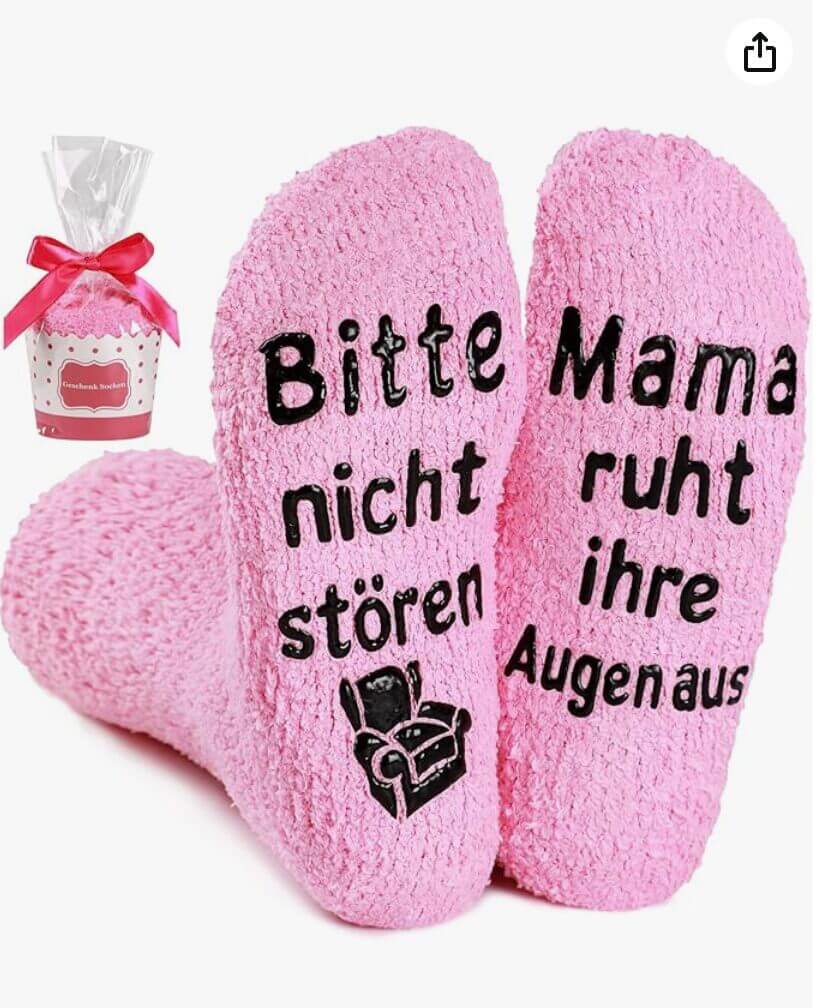 BISOUSOX Socken mit Mama Spruch – 60% Rabatt