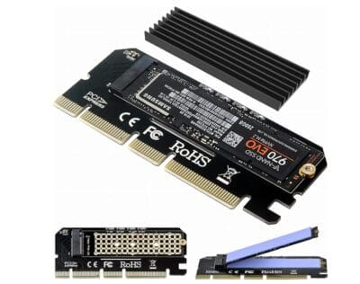 NVME Adapter PCIe x16 mit Kühlkörper