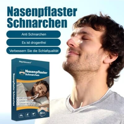Nasenpflaster gegen Schnarchen