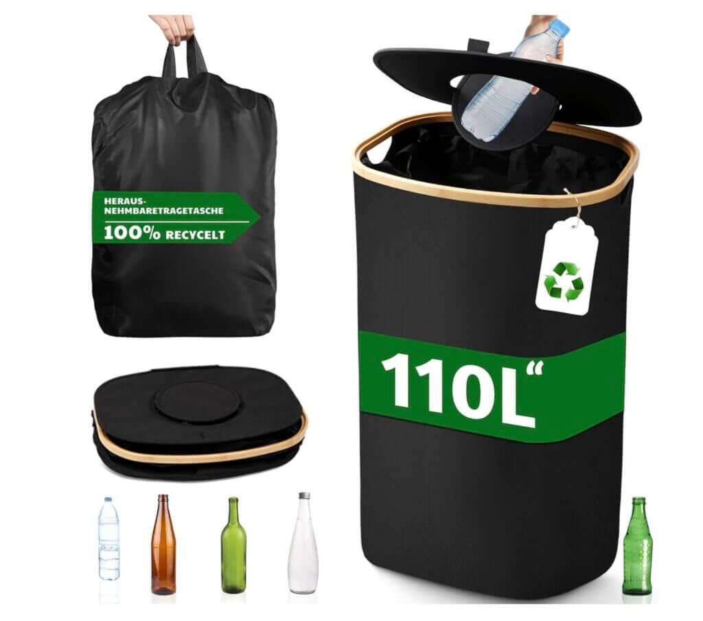 PHYSEN 110L Pfandflaschen Sammelbehälter – 32% Rabatt