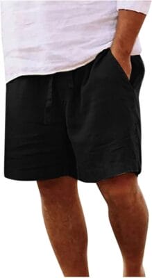 Leichte Sommerhose mit elastischem Bund für maximale Bewegungsfreiheit.
