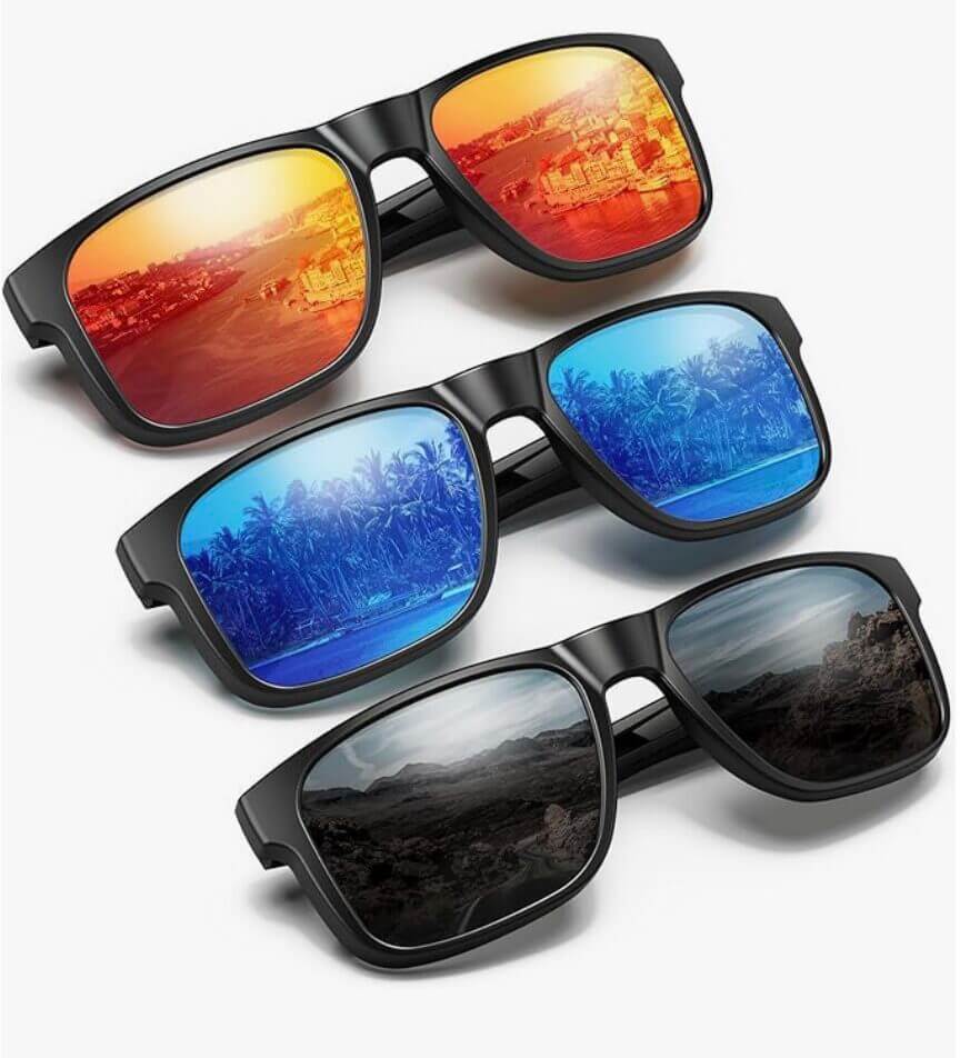 Sonnenbrille mit UV400 im 3er-Pack – 50% Rabatt
