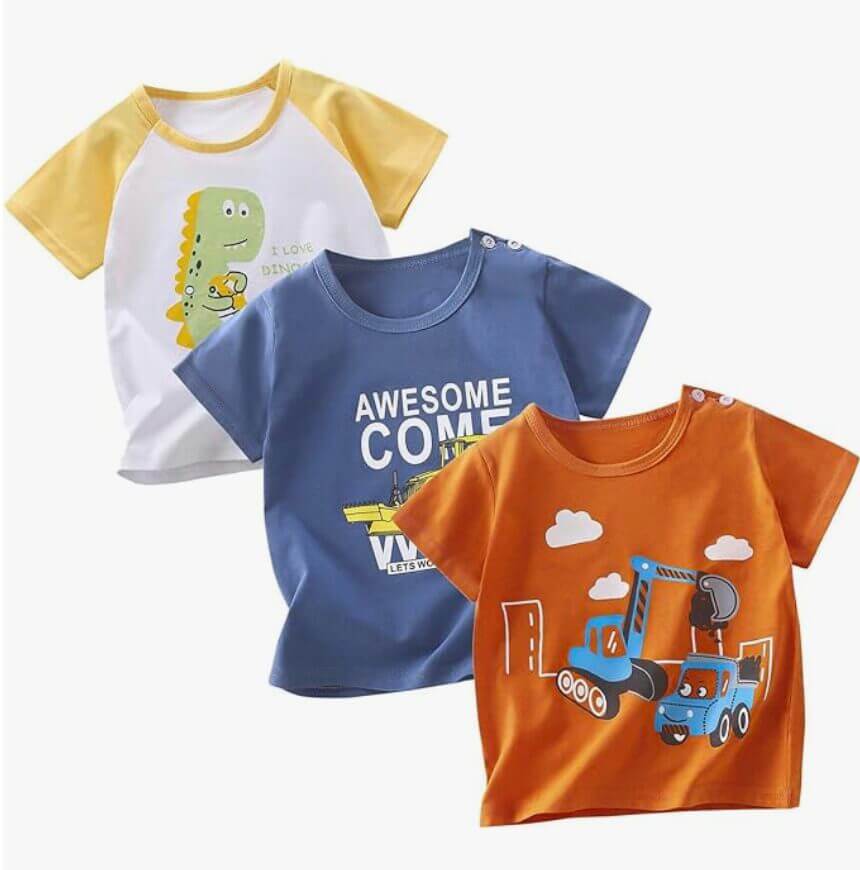 3er Pack T-Shirts für Jungen – 60% Rabatt