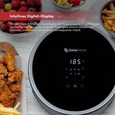 Z SwissHome SH 6704 Luftfritteuse Displayansicht