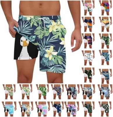 Herren-Shorts mit modischem Druck