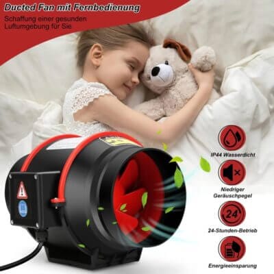 Robuster Rauchabzug mit 100 mm Durchmesser für effektive Belüftungssysteme.
