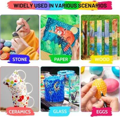 ZOOI 24 Farben Acrylstifte Set 