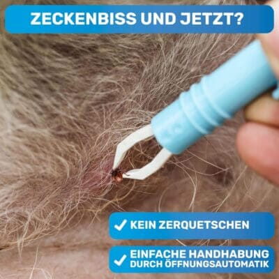 Zwei verschiedene Zangenformen ermöglichen dir eine effektive Anwendung bei Mensch und Tier.