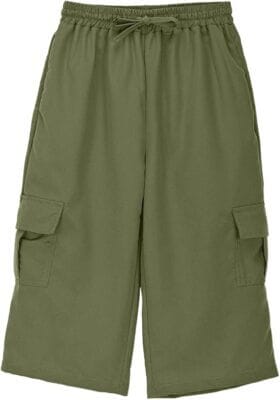 Bequeme 3/4-Hose mit funktionalen Cargotaschen.
