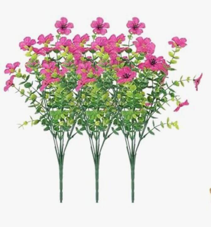 3er-Set Kunstblumen – 50% Rabatt