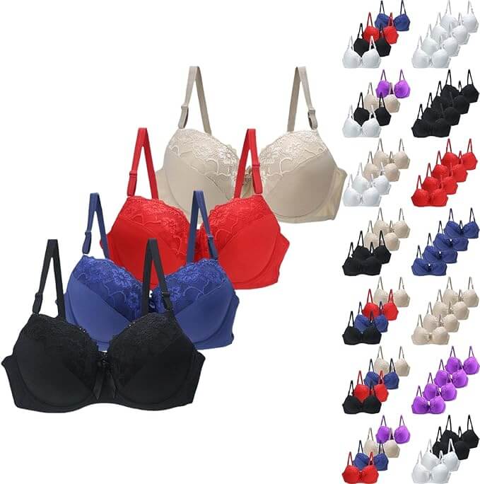 4er Pack BH Damen mit Bügel – 50% Rabatt
