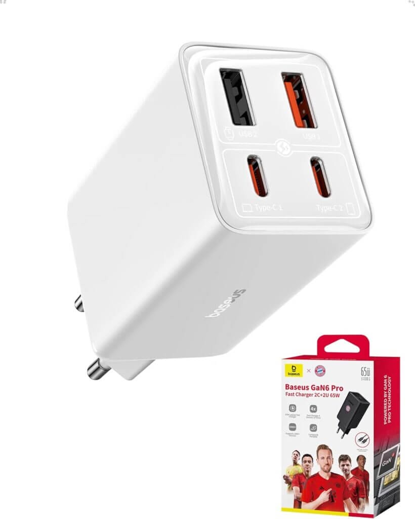 Baseus USB C 65W Ladegerät – 23% Rabatt