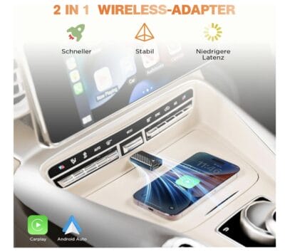 Wireless CarPlay Adapter 2 in 1 
