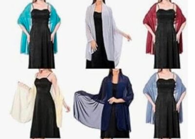 Chiffon Schultertuch Farboptionen 