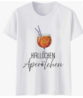 Damen Shirt Aperol Print