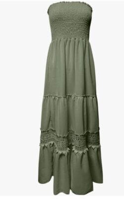 Bandeau Maxikleid für Damen