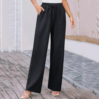 Damen Sommerhose aus Baumwolle und Leinen