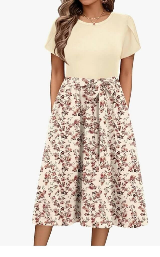 Damen Sommerkleid mit Blumenprint – 40% Rabatt