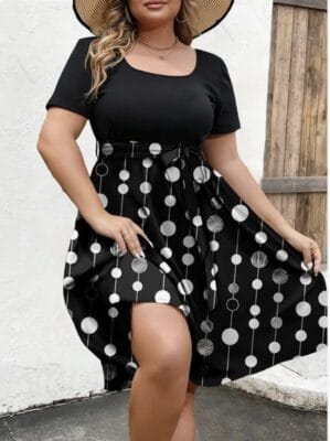 Damen Sommerkleid mit Muster 