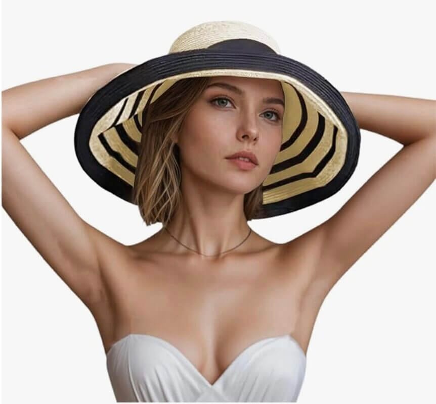 Damen Sonnenhut mit breiter Krempe – 57% Rabatt