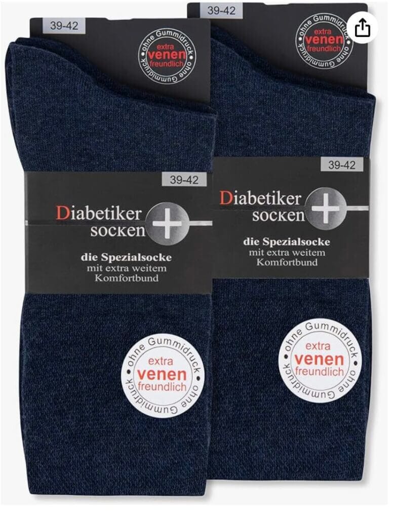 Diabetikersocken ohne Gummi (6er-Pack) – 20% Rabatt