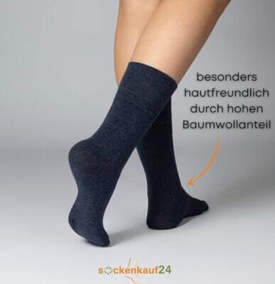 Diabetikersocken mit hohem Baumwollanteil 