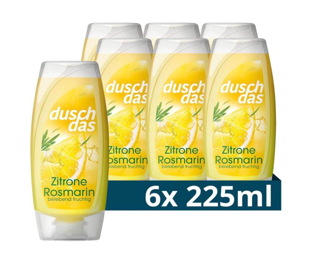 Duschdas Duschgel Zitrone Rosmarin 6 x 225 ml – nur 5,64 €