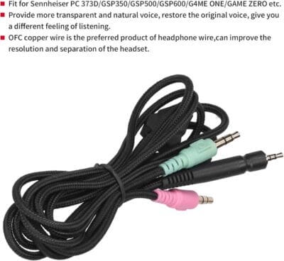 Passendes Kupfer-Audiokabel für G4Me One, Game Zero, PC 373D und GSP350.

