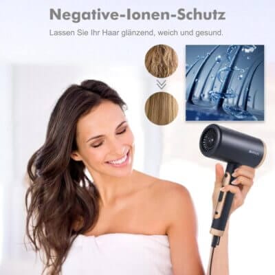 2000 Watt Leistung für schnelle Trocknung und optimale Ergebnisse.

